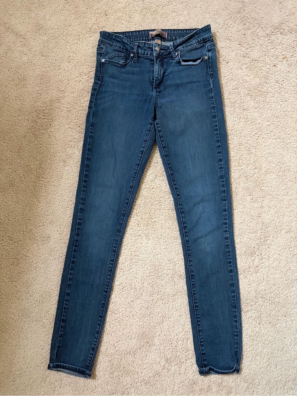 PAIGE Dark Blue Skinny Jeans